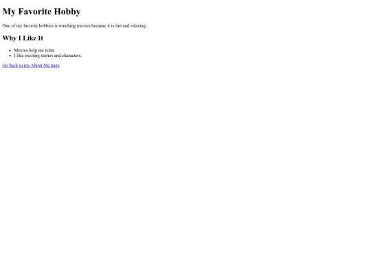 hobby screenshot