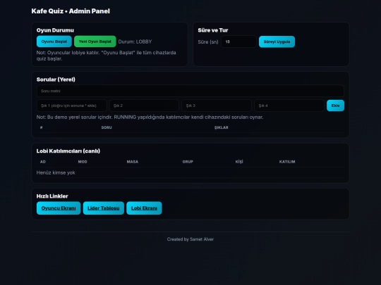 admin screenshot