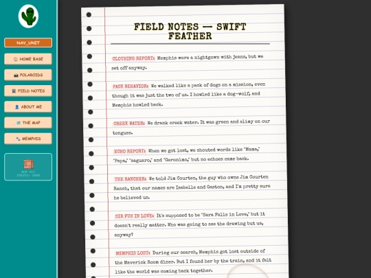 field-notes screenshot