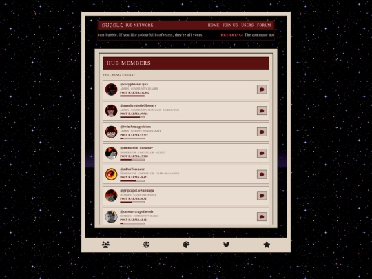Userlist screenshot