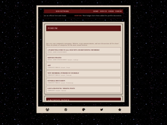 forums screenshot