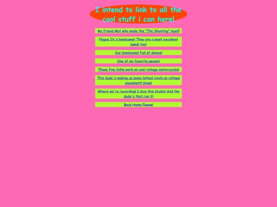 links screenshot