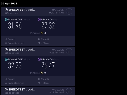 src/speedtests screenshot