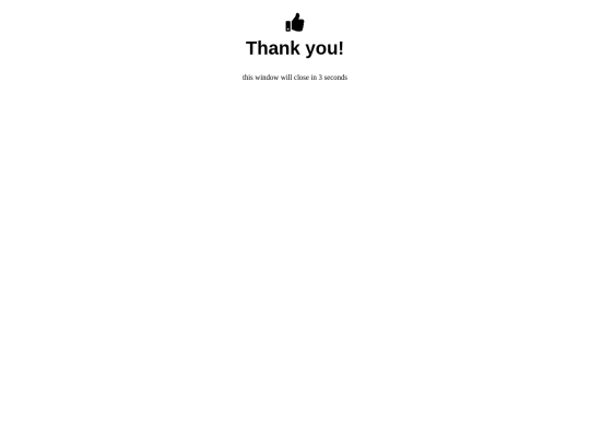thank-you screenshot