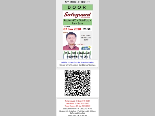 tv/wew/My Mobile Ticket _ Routes 4_5 - Guildford - Park Barn Adult 4 Week _ UK242840AA screenshot