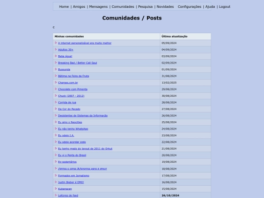 comunidades screenshot