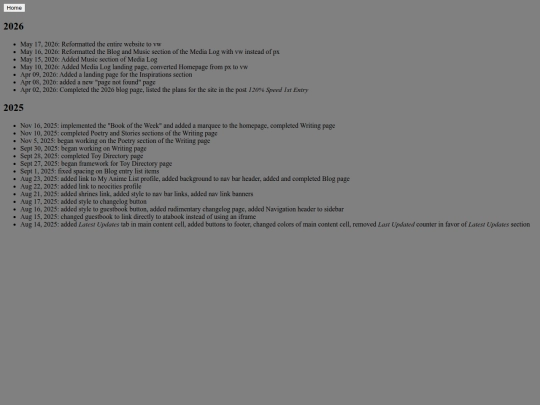 changelog screenshot