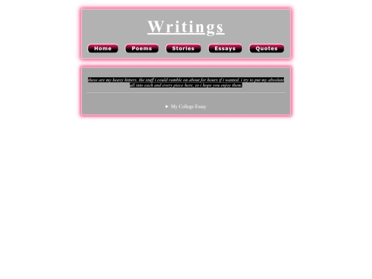 writing/essays screenshot