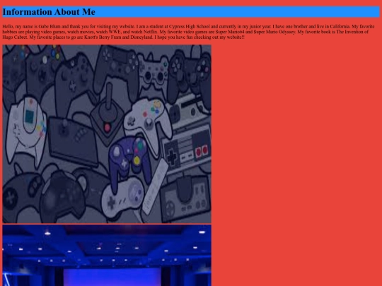 info screenshot