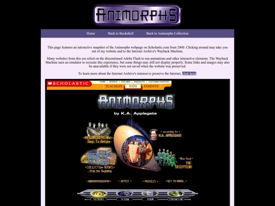 main/animorphs-archive screenshot
