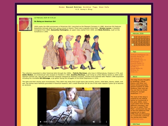 main/blog screenshot