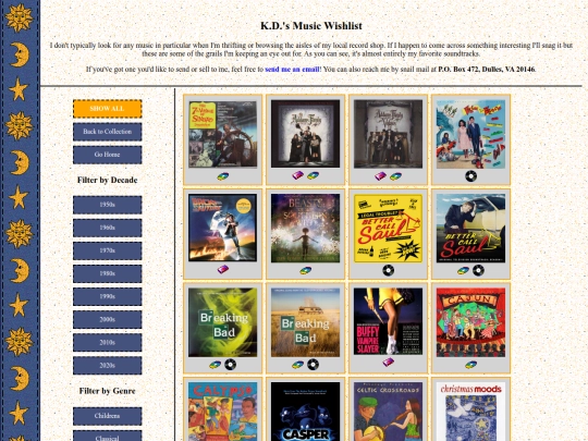 main/music-wishlist screenshot