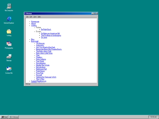 main/sitemap screenshot