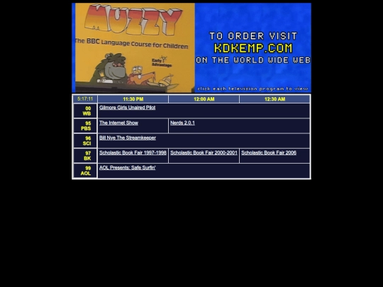 main/tv-guide screenshot