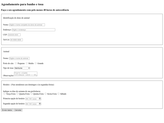 PG.test/agendamento screenshot
