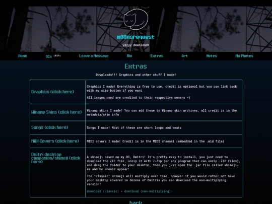 extras screenshot