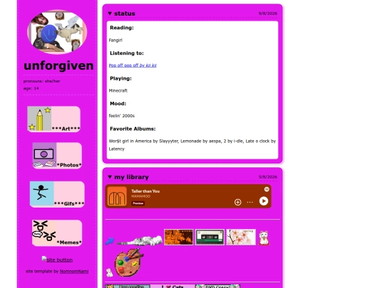 Blogs screenshot