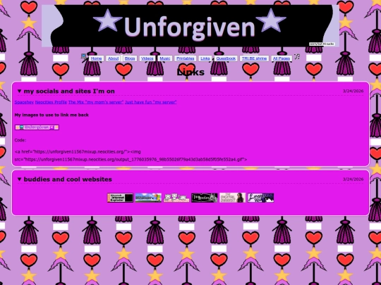 Links screenshot