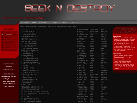 webscene/snd/indexf27d screenshot