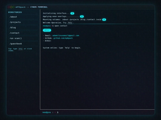 contact screenshot