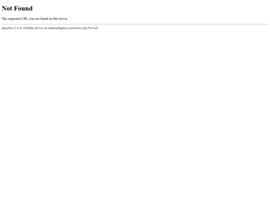 not_found screenshot
