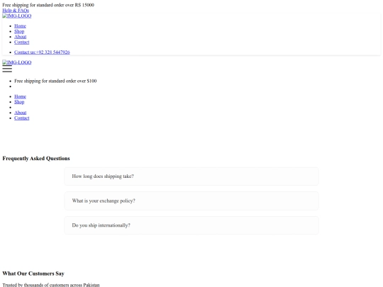 faq screenshot