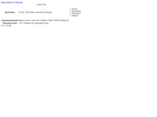 tablesandlists screenshot