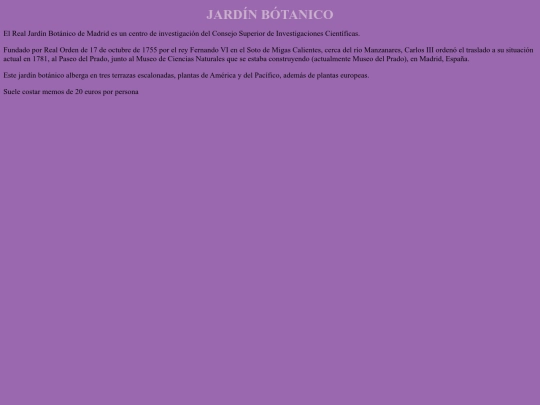 MADRID/jardinbotanico screenshot
