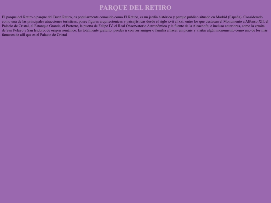 MADRID/parquedelretiro screenshot