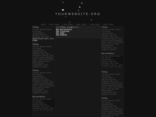 links screenshot