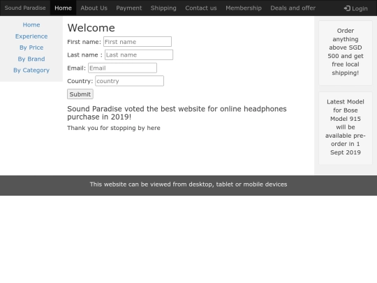 membership screenshot