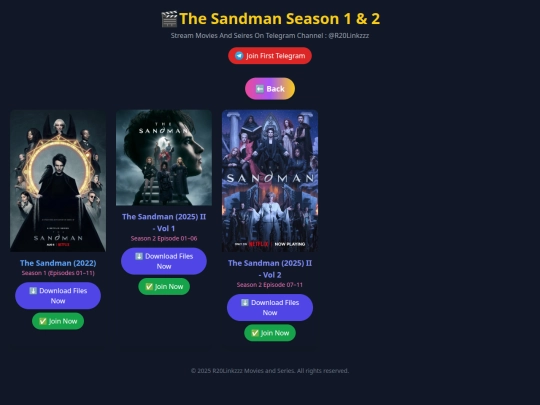 2025/seriescollection store data/Sandman screenshot