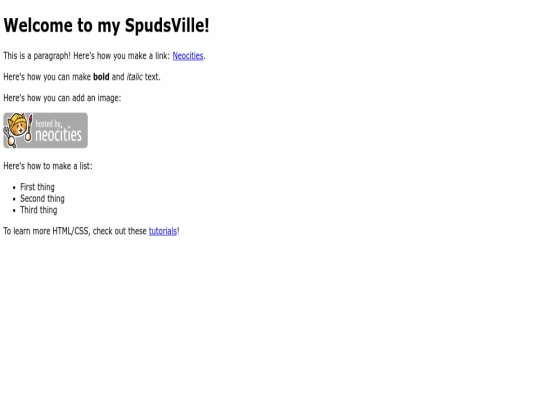 index screenshot