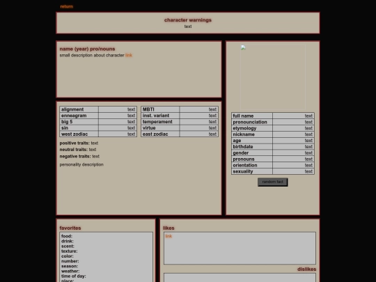 characters/template screenshot