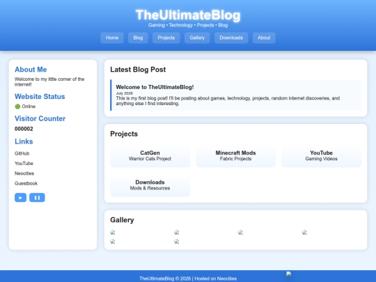 website! screenshot