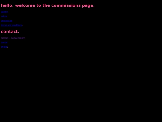 commissions screenshot