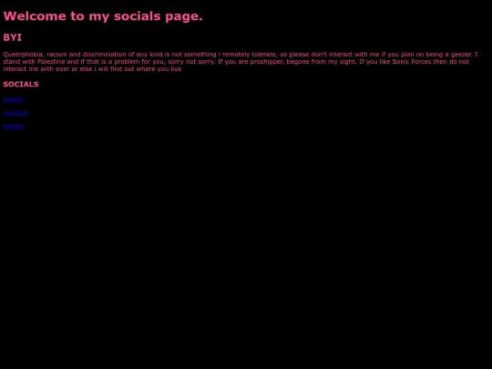 socials screenshot