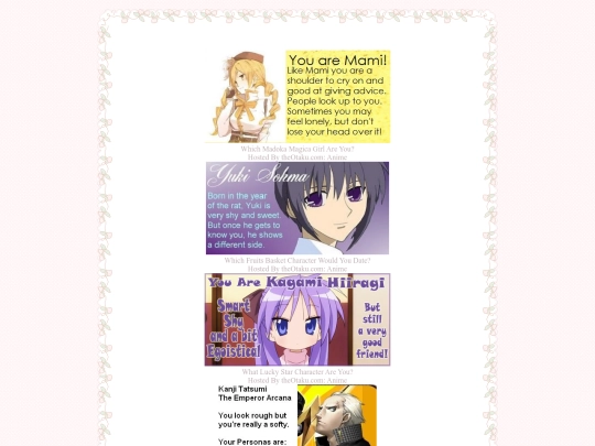 quizzes screenshot
