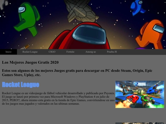 pagina web screenshot