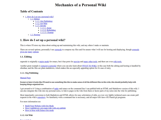 wiki/mechanics-of-a-personal-wiki screenshot
