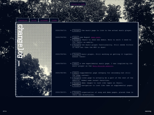 changelog screenshot