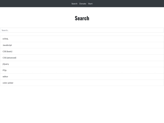 search screenshot