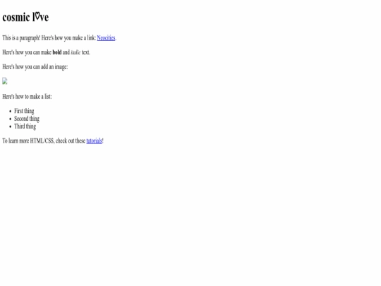 index screenshot