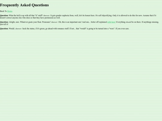 faq screenshot