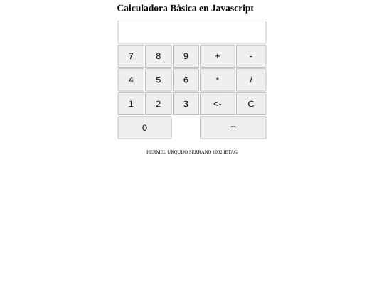 Calculadora screenshot