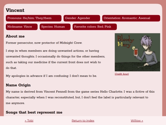 headmates/vincent screenshot