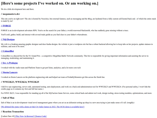 pages/projects screenshot