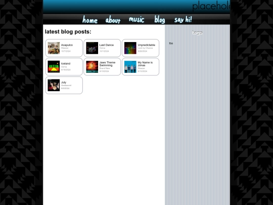 blog screenshot