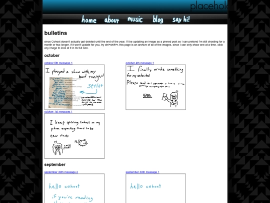 bulletins screenshot