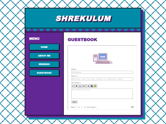 guestbook screenshot